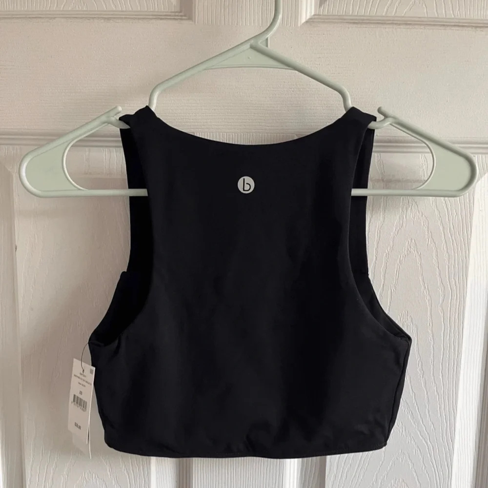 Cotton On Body Black Cut Out Crop Sports Bra - Picture 4 of 4